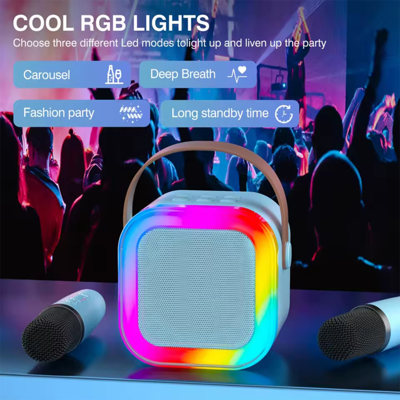 اسپیکر بلوتوثی میکروفون دار قابل حمل مدل RGB-Party