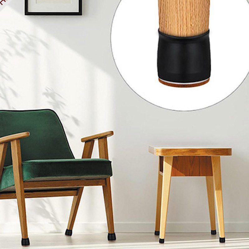 صداگیر و پایه سیلیکونی مبل و صندلی نمد دار بسته 8 عددی