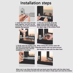 قفل ایمنی چندمنظوره پنجره مدل Eudemon